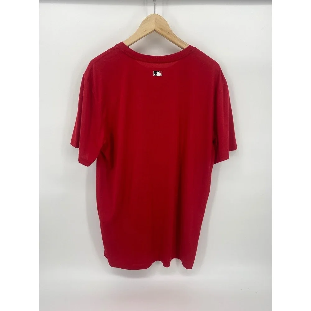 Nike Cincinnati Reds T-Shirt Mens XL Red Excellent MLB Dri-FIT Authentic Logo